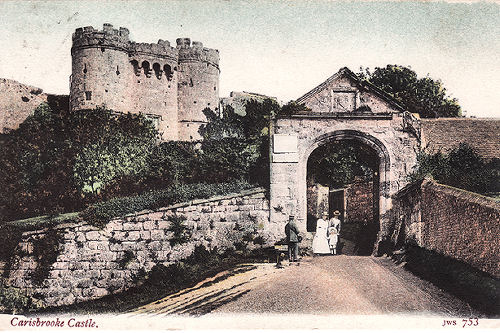 Carisbrooke Castle gate 1904